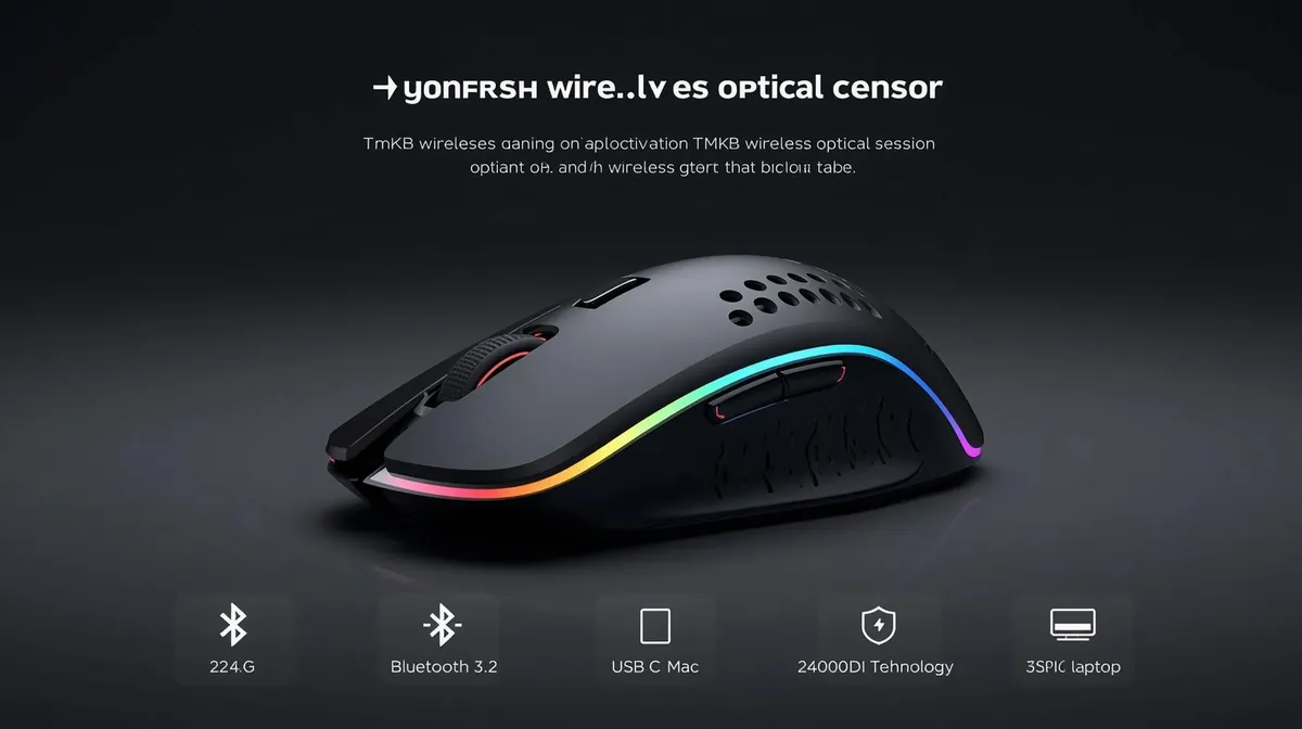 TMKB Falcon M1SE Ratón Gaming Ultraligero